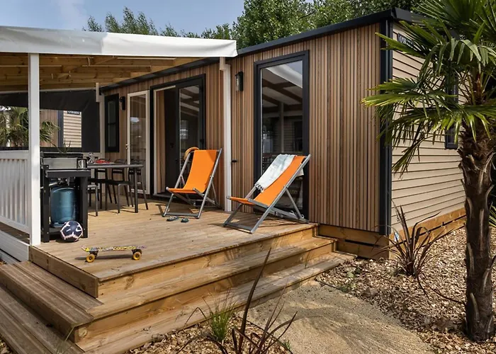 אתר קמפינג Mobil-home Cosy Avec Terrasse - 5 Personnes - Api-1-52-1041 סן ז'אן דה מון